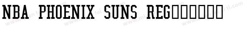 NBA Phoenix Suns Reg字体转换